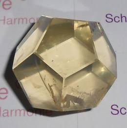Pentagondodekaeder / Dodekaeder Citrin 17 gramm Gewicht